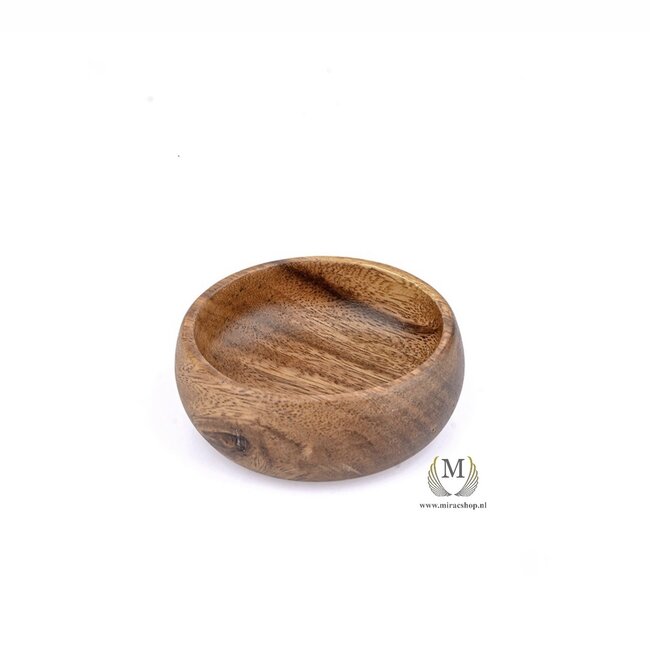 Mirac  Acacia wooden bowls - S - 1 piece