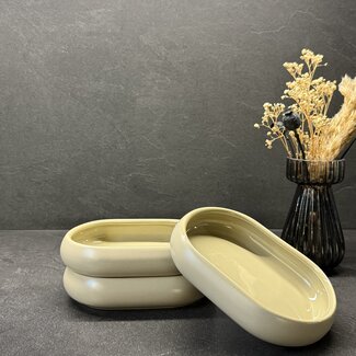 Bavary  Porseleinen tapas schaal set van 3 - Beige