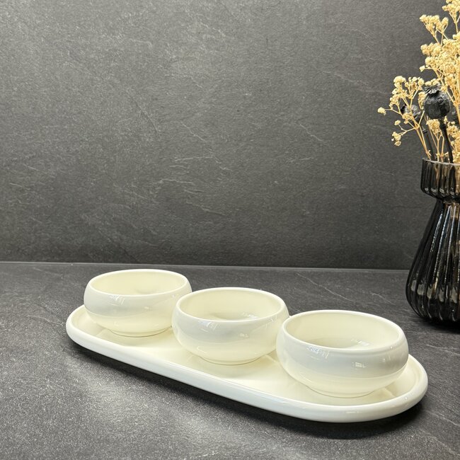 Mirac Belicia porcelain snack bowls set
