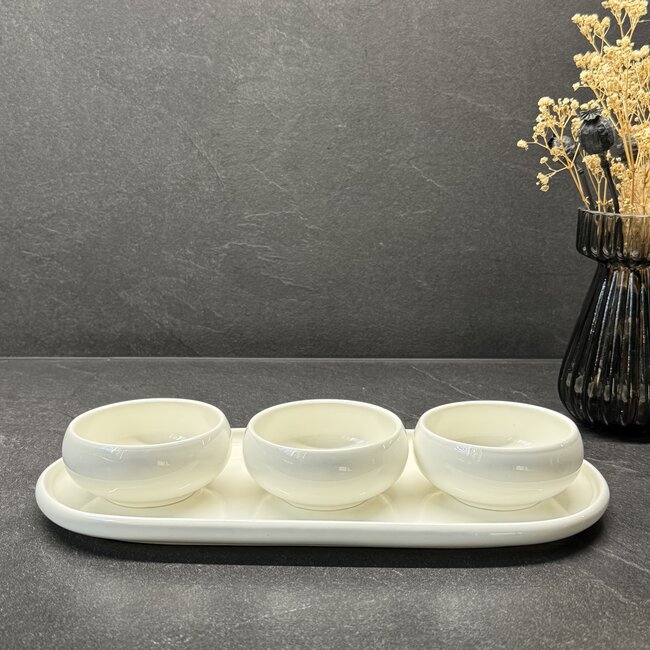 Mirac Belicia porcelain snack bowls set