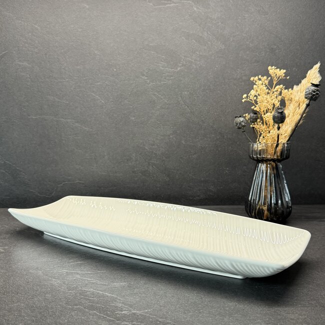 Geen Stripe porseleinen serveerschaal - M