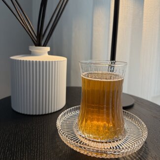 Bavary  Stripe Turkish tea glasses