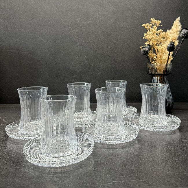 Geen  Stripe Turkish tea glasses