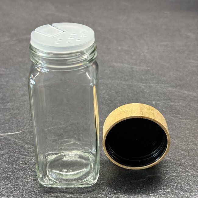 Geen Kruidenpotten met bamboe houten dop - 12 delig