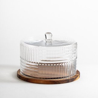 Bavary  Acacia wooden cake tray - M