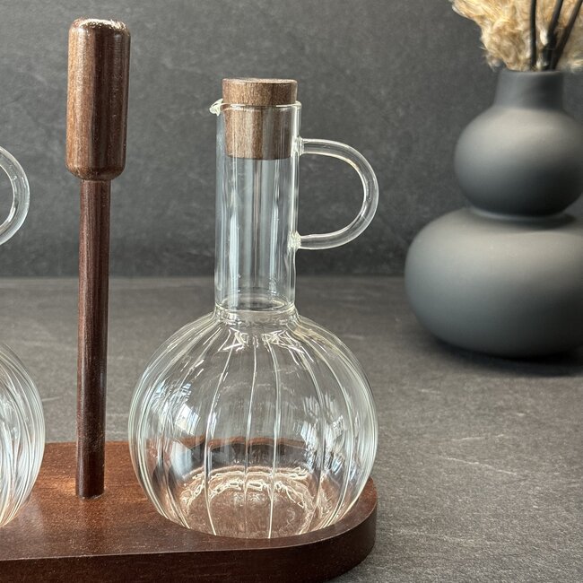 Luana Con Due 3-piece oil bottle set