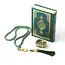 Mirac Quran set with a pearl Tasbih and a Digital Tasbih counter green