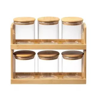 Geen Bamboo kruiden set met houder