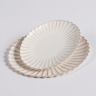 Mirac Bloomy Oval Serving Dish