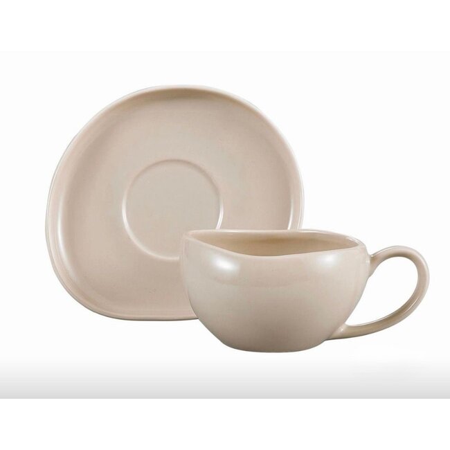 Mirac Wave Biscuit  koffie kopjes 6 persoons, 12-delig