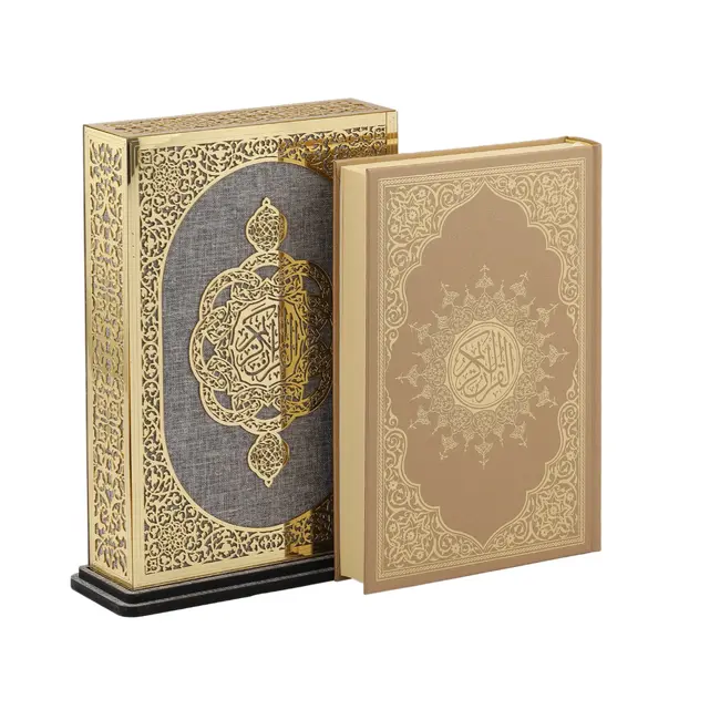 Mirac Koran met staande houder sevilla grijs / goud