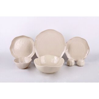 Mirac Cermico beige 27-delig servies set
