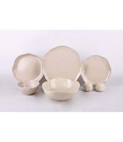 Mirac Cermico beige 27-delig servies set