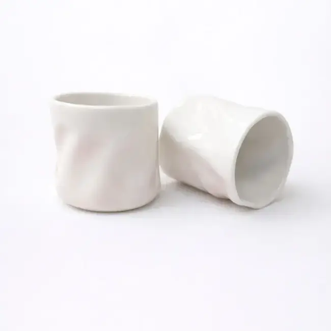 Mirac Wave mokken set van 2 - Wit