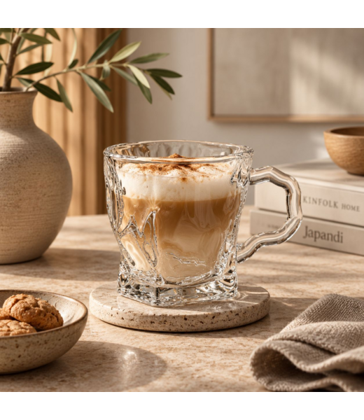 Mirac Wave drinking glasses with handle