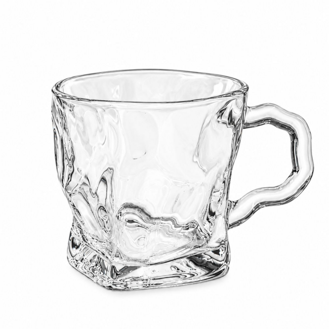 Mirac Wave drinkglazen met handvat