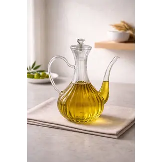 Bavary  Aesthetic striped oil bottle