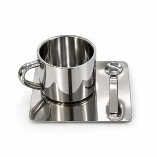 Mirac Koffiekopje 3-delig Stainless Steel