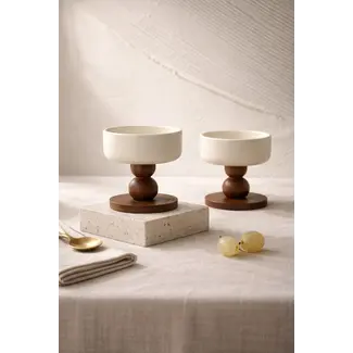 Bavary  Sora footed serving bowls