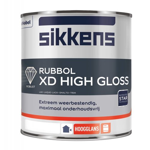 Sikkens RubboL XD High Gloss Kleur 1 Liter Sikkens RubboL XD High Gloss Kleur 1 Liter