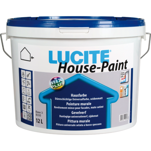 Lucite Lucite Housepaint 1021T Zwart 12 Liter Lucite Lucite Housepaint 1021T Zwart 12 Liter