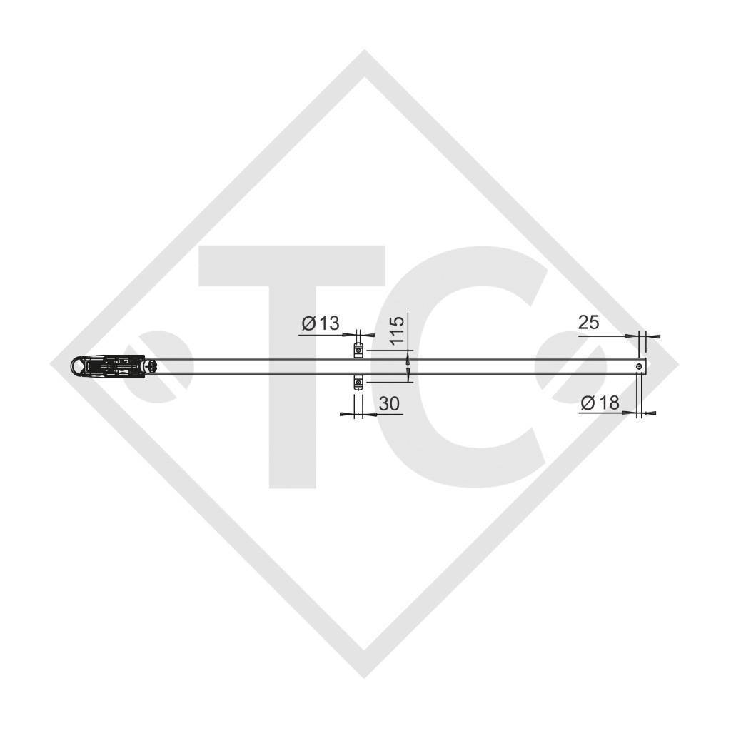 Timone tipo R4 vers. A3 quadro dritto fino a 750kg