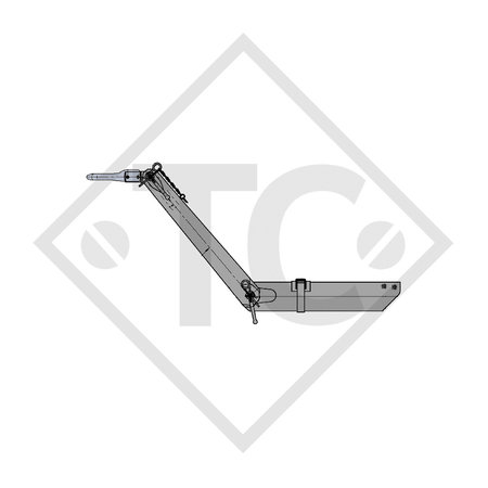 Zugverbindung Zahnscheibe Typ 103 VB Ausf. G höhenverstellbar mit Deichselprofil bis 1000kg