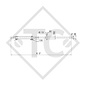 Towbar connection toothed washer type 70.1 VO vers. C1 height-adjustable with drawbar section up to 750kg, 2 clamping mounts
