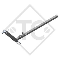 Towbar connection toothed washer type 75 VU vers. A1 height-adjustable with drawbar section up to 750kg