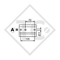 Towbar connection toothed washer type 75 VU vers. A1 height-adjustable with drawbar section up to 750kg