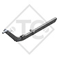 Towbar connection toothed washer type 162 VB vers. M height-adjustable with drawbar section up to 1600kg and parking brake