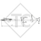 Timon droit carré freiné type 60 S/2 - R4 version B3 PTAC de 450 à 750kg