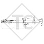 Square overrun device type 90 S/3 - R4 vers. B3 with drawbar section straight 700 to 1000kg