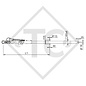 Timon droit carré freiné type 90 S/3 - R4 version B3, PTAC de 700 à 1000kg