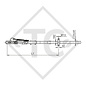 Auflaufeinrichtung vierkant Typ 90 S/3 - K10 Ausf. A1 mit Deichselprofil gekröpft 700 bis 1000kg