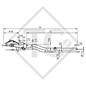 Auflaufeinrichtung vierkant Typ 90 S/3 - K10 Ausf. A1 mit Deichselprofil gekröpft 700 bis 1000kg