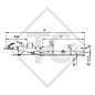 Enganche de inercia cuadrado modelo 161 S/B - K16 con lanza curvada 700 a 1350kg