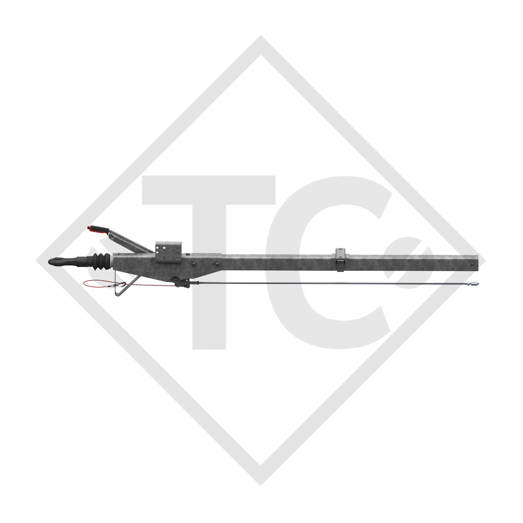 Auflaufeinrichtung vierkant Typ 161 S - R16 Ausf. A mit Deichselprofil gerade 950 bis 1600kg