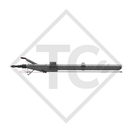 Auflaufeinrichtung vierkant Typ 161 S - R26 Ausf. A mit Deichselprofil gerade 950 bis 1600kg