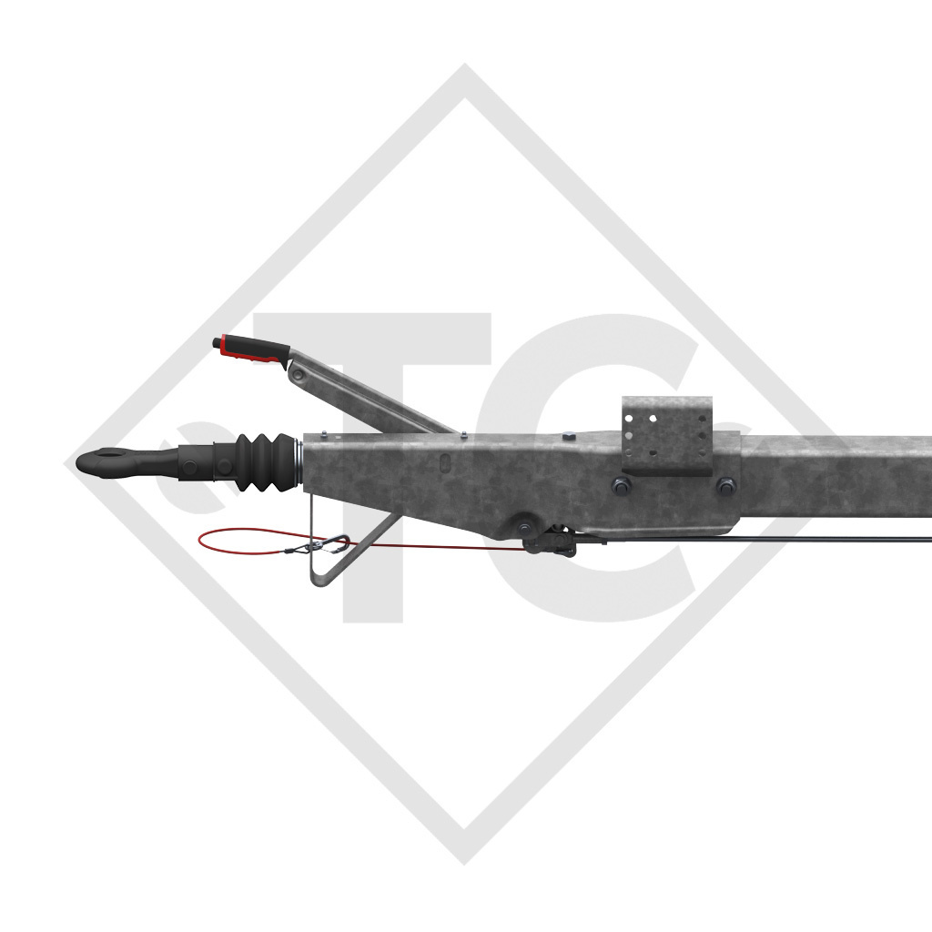 Auflaufeinrichtung vierkant Typ 161 S - R26 Ausf. A mit Deichselprofil gerade 950 bis 1600kg