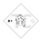 Square overrun device type 251 S - K26 vers. B with drawbar section cranked 1500 to 2600kg