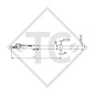 Auflaufeinrichtung vierkant Typ 251 S - R26 Ausf. A mit Deichselprofil gerade 1500 bis 2600kg