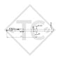 Square overrun device type 251 S - R26 vers. A with drawbar section straight 1500 to 2600kg