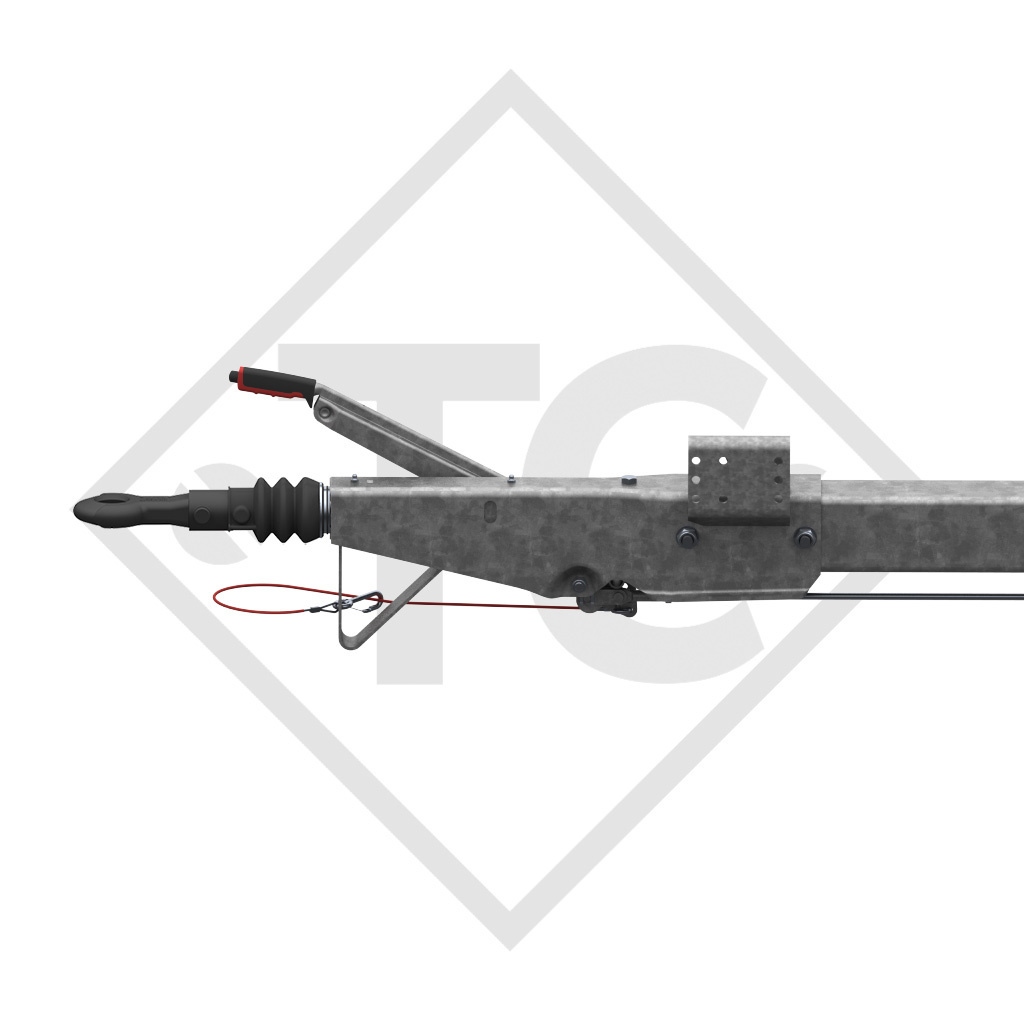 Auflaufeinrichtung vierkant Typ 251 S - R26 Ausf. A mit Deichselprofil gerade 1500 bis 2600kg