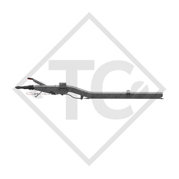 Enganche de inercia cuadrado modelo 251 S - K26 vers. A con lanza curvada 1500 a 2200kg