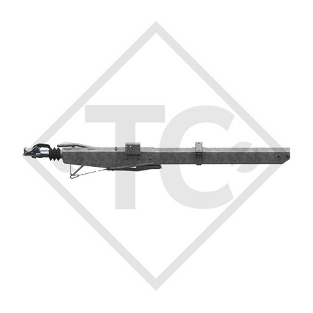 Auflaufeinrichtung vierkant Typ 2,8 VB/1-C - R35 Ausf. B mit Deichselprofil gerade 2500 bis 3500kg