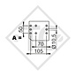 Overrun device height-adjustable 101 VB COMPACT with drawbar section cranked 510 to 1000kg