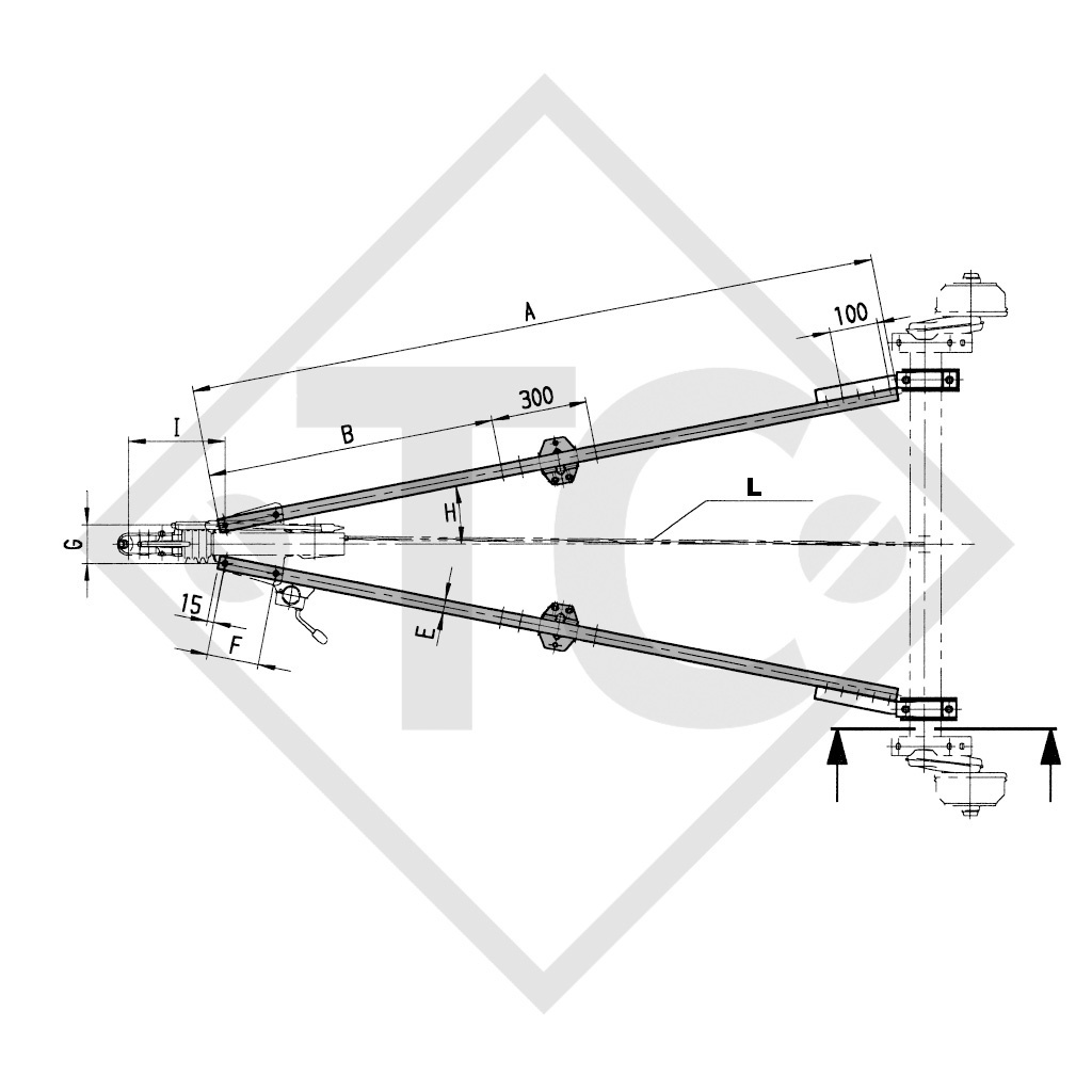 Zugverbindung (Paar) Typ 101T bis 1000kg