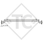 Unbraked axle 750kg BASIC axle type 700-5 watertight