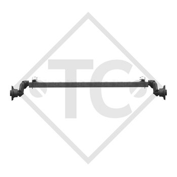 Unbraked axle 750kg BASIC axle type 700-5 watertight